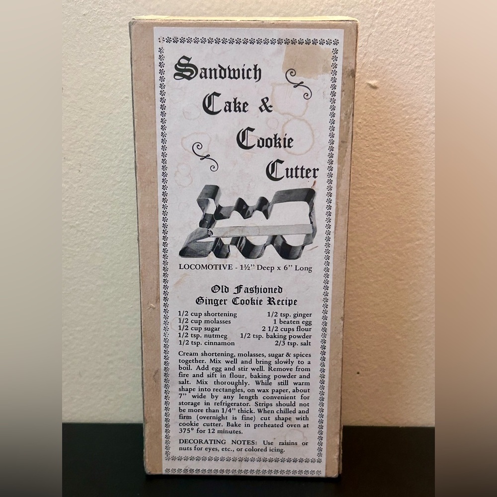 Vintage Craftsman Locomotive Cookie Cutter by Fox Run Pancake Cake Sandwich Mold